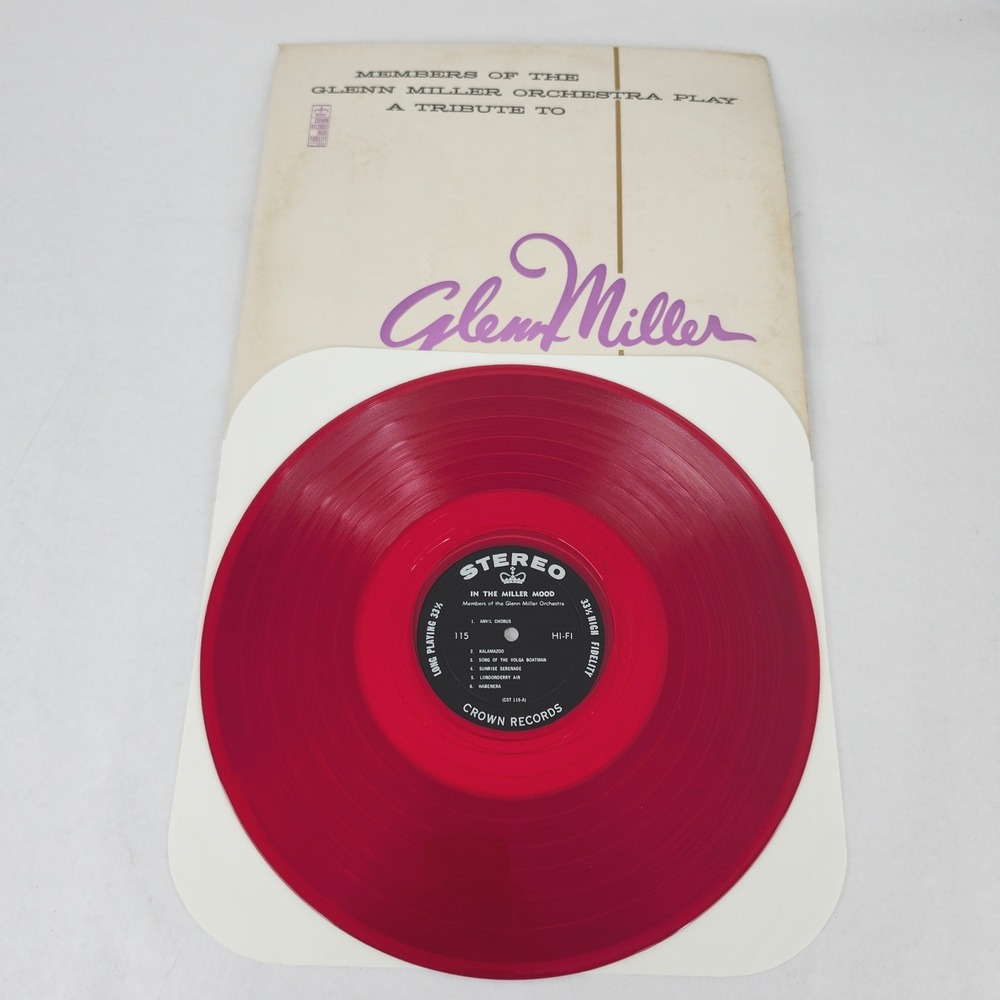 Crown Records Vinyl Record In The Miller Mood Red Translucent Jazz 12 Inch 1950s